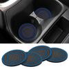 Car Cup Holder Coaster Set, Non-Slip Universal Vehicle Insert for Water Bottles, Trucks, RVs - Black/Red/Blue/White Interior Accessories