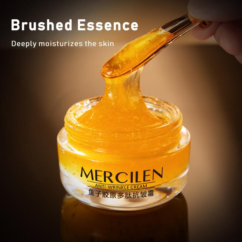 MERCILEN Caviar Collagen Peptide Anti-Wrinkle Cream 50g Elastic Moisturizing Lighten Fine Lines Firming Moisturizing Brushed Cream