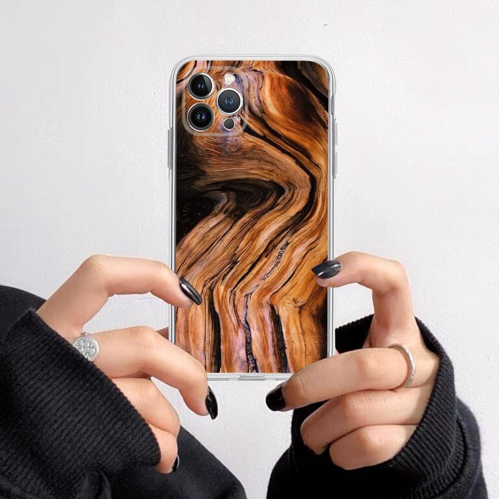 Wood Grain Phone Case for iPhone 16 15 8 7 6 6S Plus X SE XR XS 14 11 12 13 Mini Pro Max Mobile Case