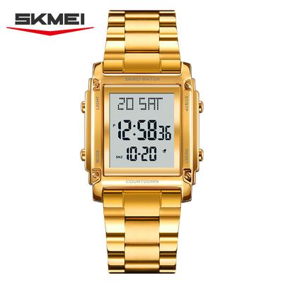 SKMEI 2366 Luxury Digital Watch for Men Calendar Waterproof Countdown Electronic Mens Wristwatches Shockproof Clock Reloj Hombre