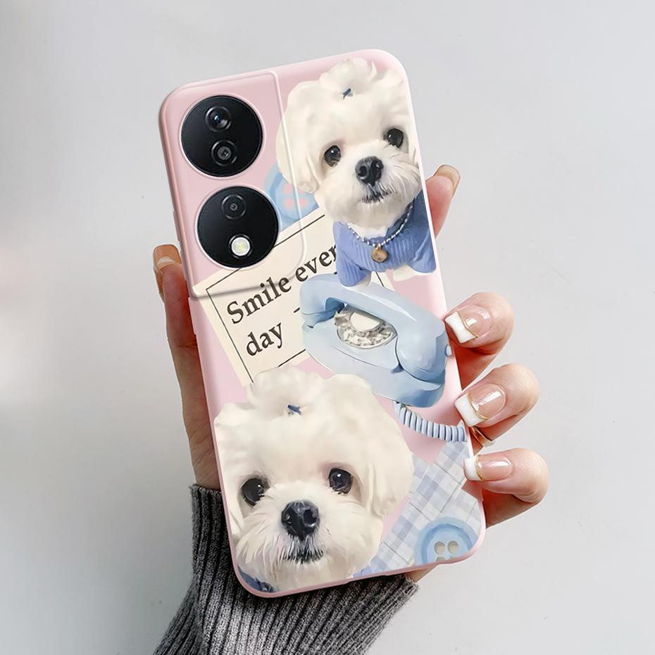 For Honor 90 Smart Case Cute Rabbit Panda Soft Silicone Back Cover For Honor 90 Smart 90Smart CLK-NX1 CLK-NX3 Phone Case Coque