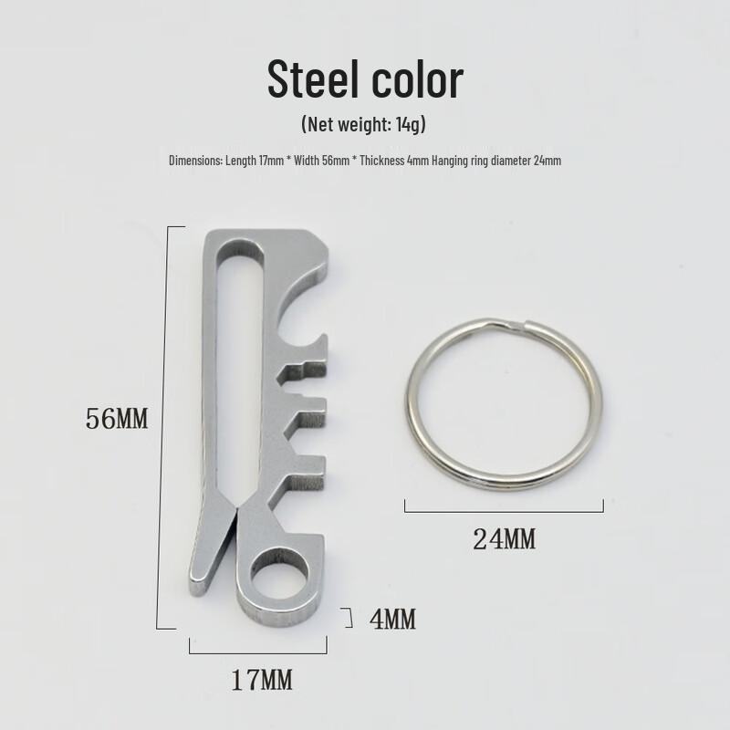 Wansu Rattlesnake EDC Multi-tool Carabiner