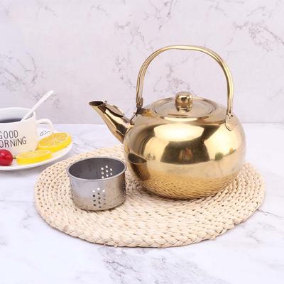 Or Gold Stovetop Tea Coffee Kitchenware Accessory Water Filters Infuser Kettle Tea Kettle Tea Pot