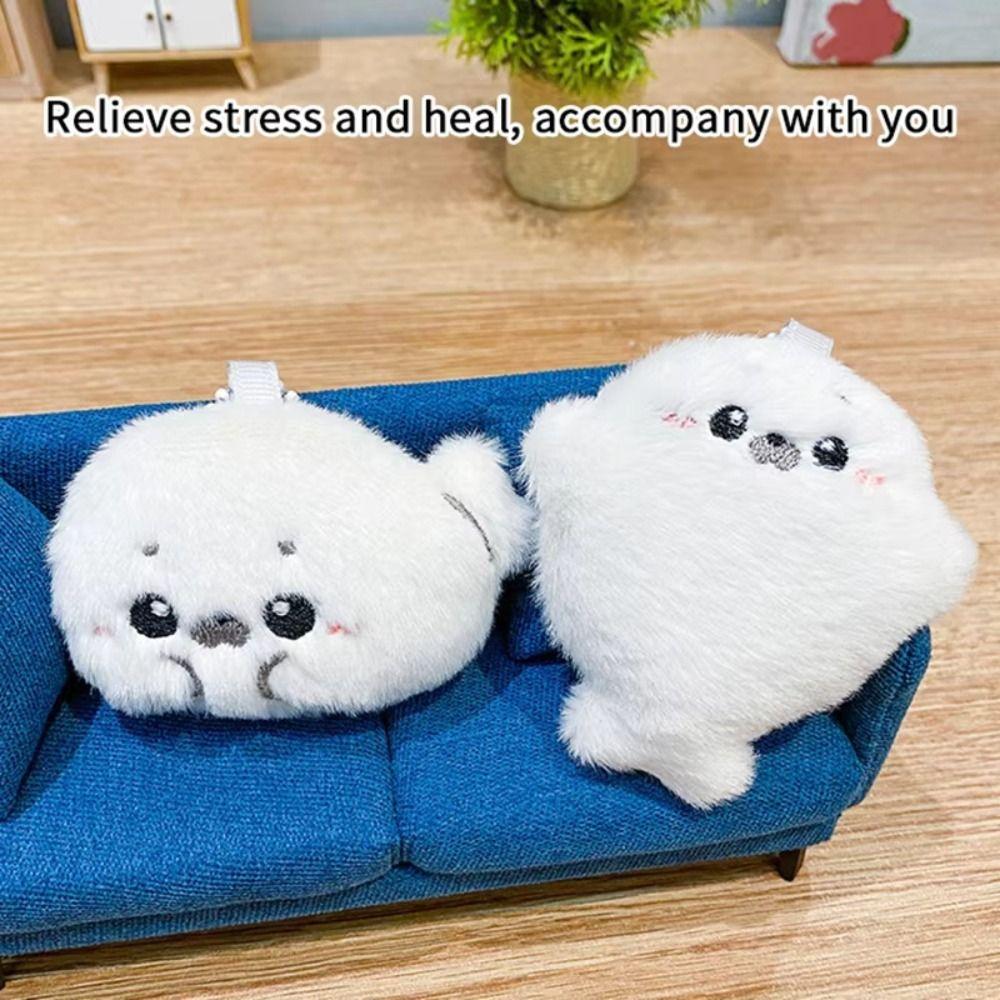Bag Pendant Baby Seal Plush Toy Ocean Animal Seal Plush Keychain Little Seal Doll Bag Charm