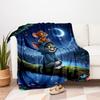 """Tom & Jerry Nachtabenteuer Hoodie"" Decke Flanell Überwurfdecke für Sofa, Bett, Reisen, Camping, Büro"""