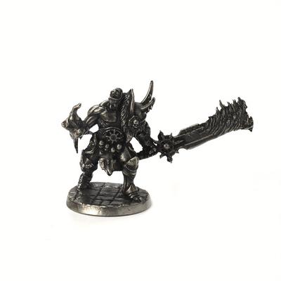 Vintage White Brass Butcher Orc Soldiers Models Desktop Ornaments Decorations Game Miniature Figurine Accessories Men Gifts