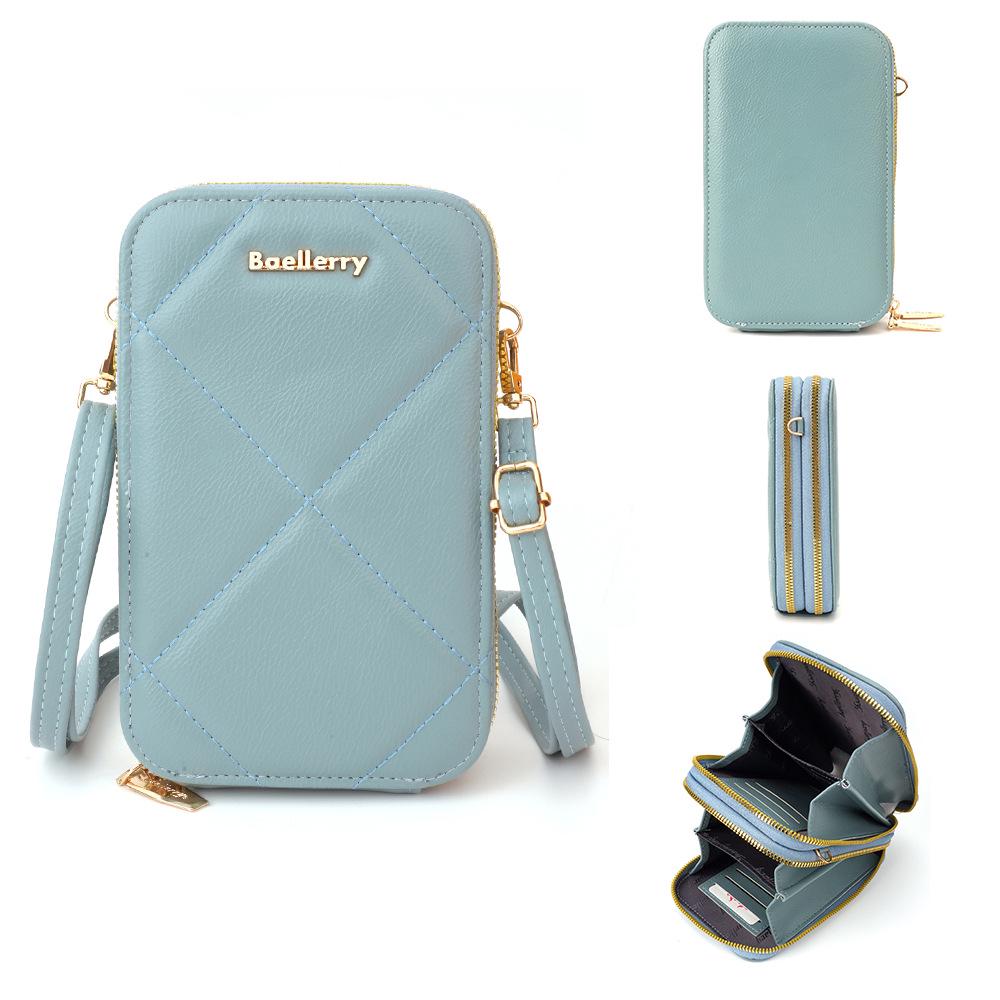 Женская двухслойная сумка кроссбоди на молнии Baellerry - японский и корейский стиль