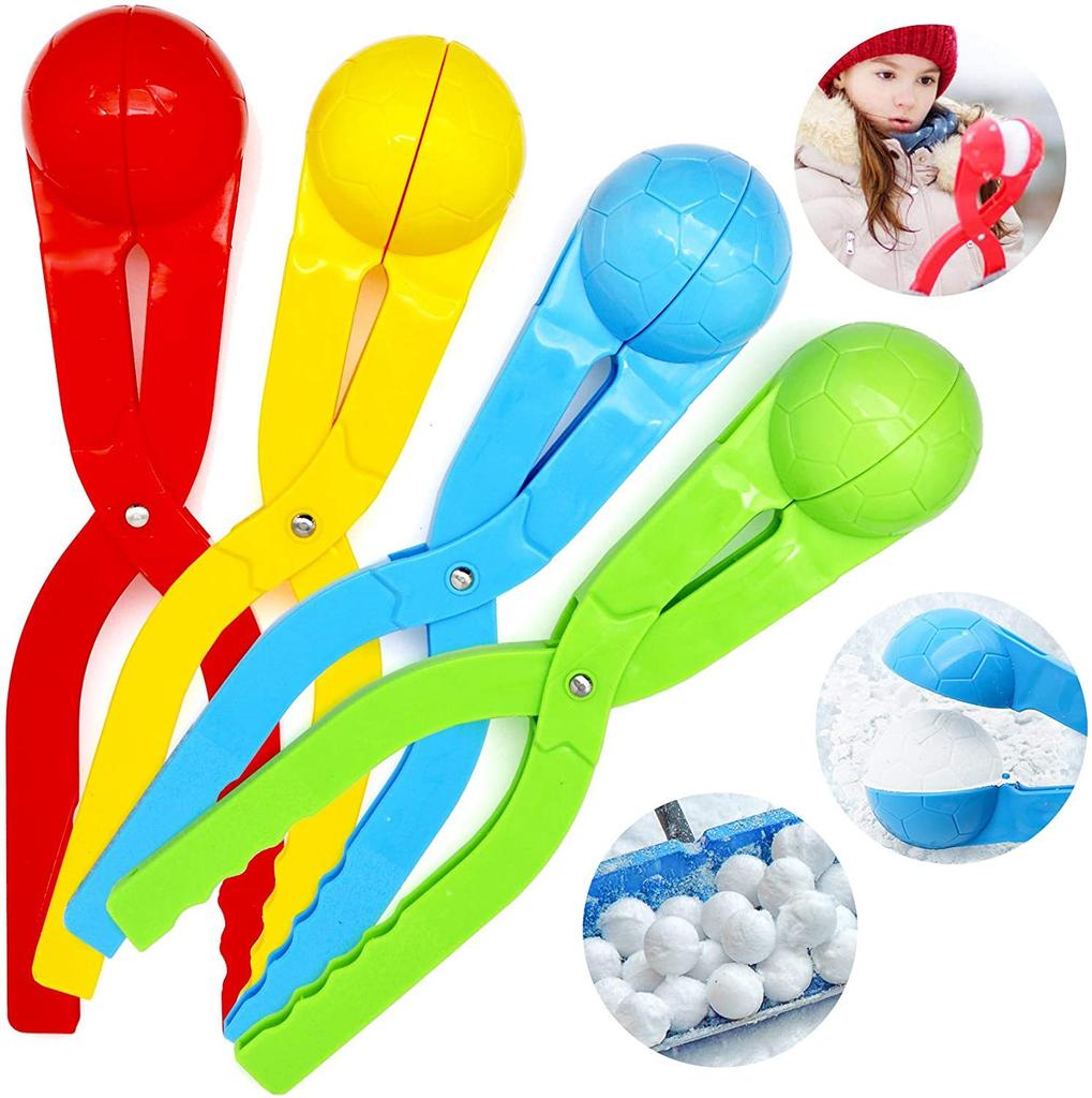 Outdoors Snowball Clip Snow Grasping Clamps Tool Multi-Shape Cartoon Snowballs Grabber Throw Snow Ball Sports Toys Kids Gift