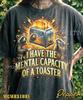 Vintage Raccoon Comfort Colors® Tshirt, 90S Graphic Tees, Mental Capacity Of A Toaster Sweater, Funny Trash Panda Retro Y2K Tanktop