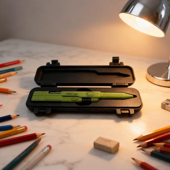 Taktyczny długopis akcji suwakowej, drukowany w 3D długopis kulkowy EDC z akcją zamka, z wymiennym wkładem, unikalny prezent dla mężczyzn kolekcjonerów