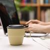 1PCS Polypropylene Kitchen Mug with Lid Handle - BPA-Free Plastic Drinking Cup for Tea/Coffee/Water Home Desk/Living Room Use