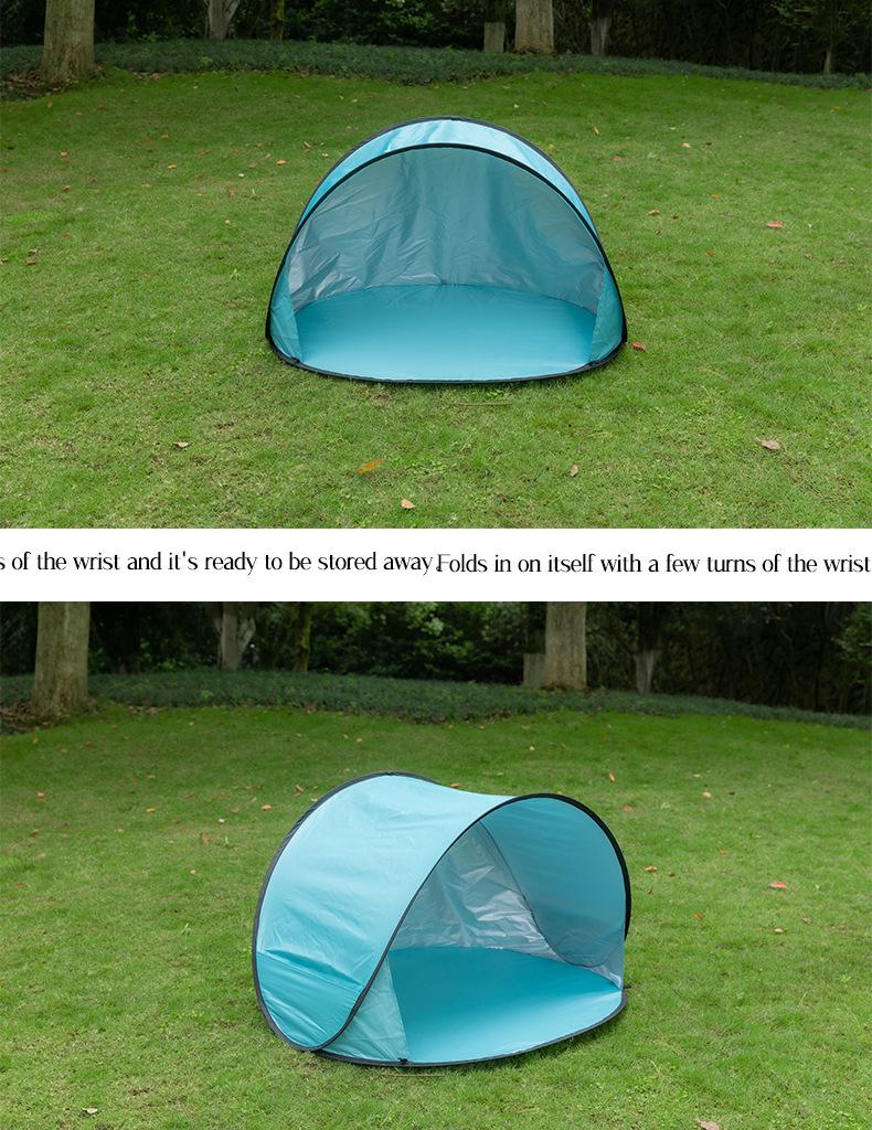 Children's Single-Layer Automatic Pop-Up Beach Tent Sunshade