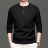 Men's Retro Round Neck Button Knit Sweater – Casual, Warm, and Versatile for Autumn/Winter