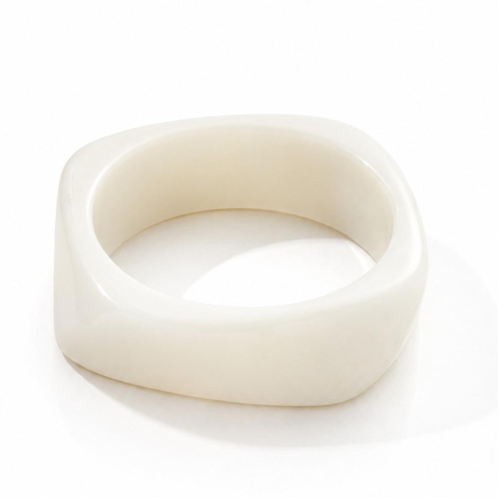 New Irregular Simi Resin Bracelet Distinctive Fashion Seiko Polished Polished Wide Face Bracelet
