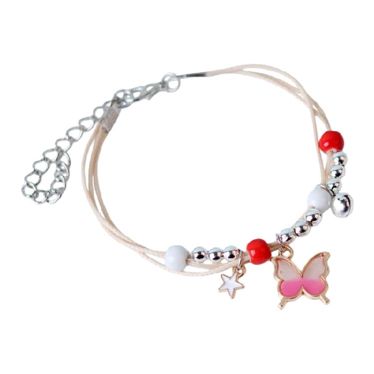 Butterfly Designs Bracelet Adjustable Handchain for Women Girls Stylish Jewelry Accessory for Friend Family