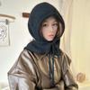 Luochi Women's Stylish Hooded Scarf: Warm, Neck-Protecting Knit for Autumn/Winter.