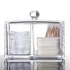 Wattepadhalter Make-up Organizer Klar Acryl Muster Reinigungspadhalter und Wattestäbchenaufbewahrung