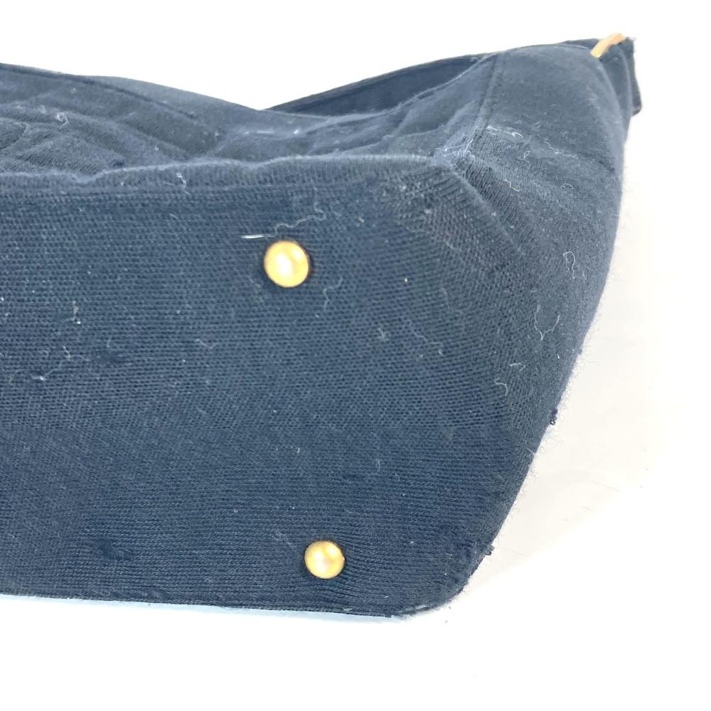 CHANEL Quilted Logo Chocolate Bar CC Mark accessory pouch Shoulder Bag Black