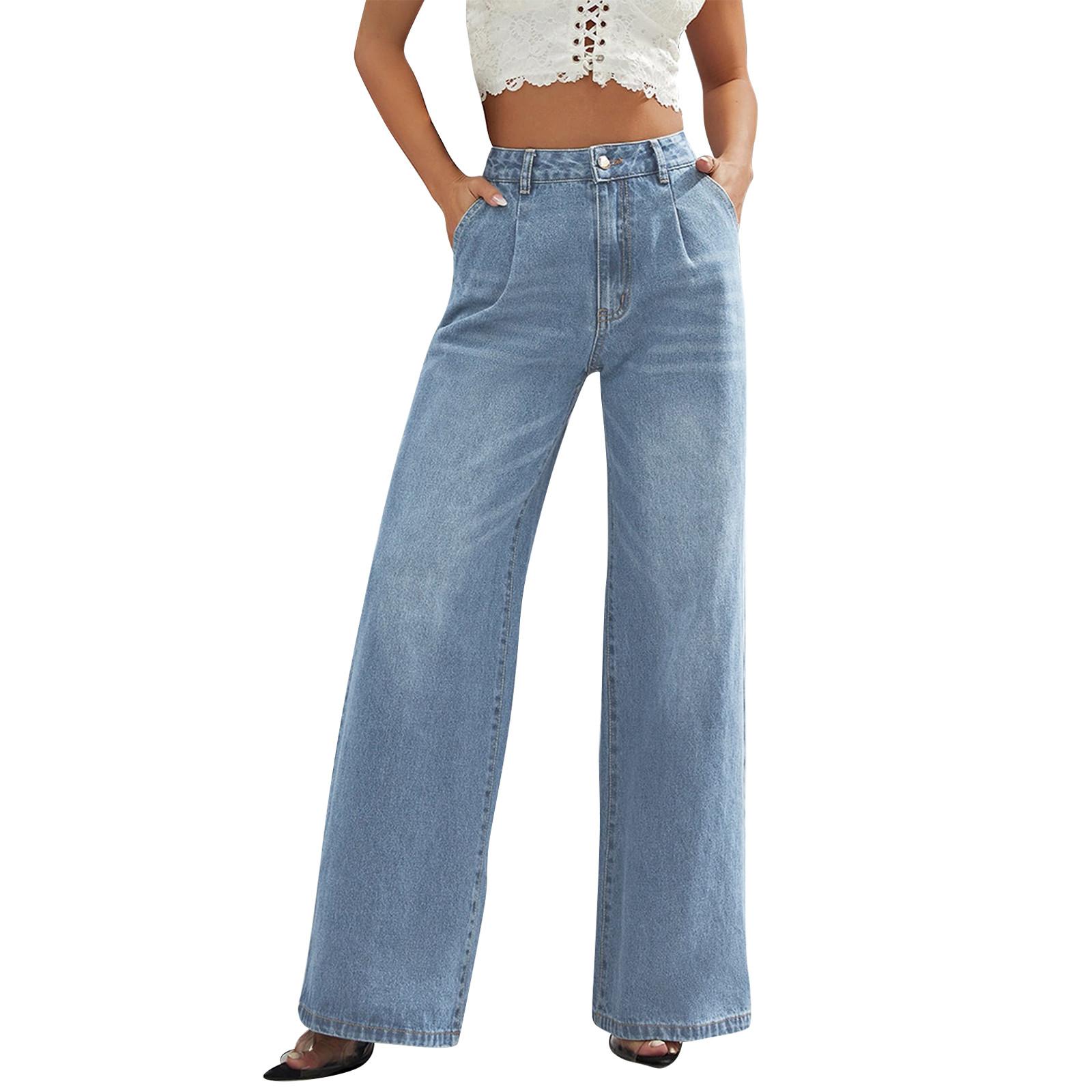 

Женские однотонные повседневные модные джинсы с карманами L