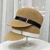 Internet celebrity elegant straw equestrian hat women spring and summer sunshade cap vacation beach sun protection straw hat