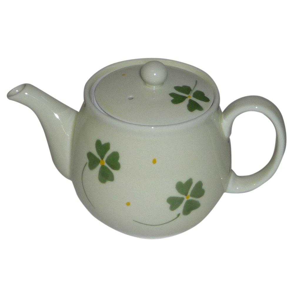 Yamashita Pottery Clover Teapot, Green, 560ml