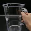 Acrylic Black Line Large Capacity Transparent Measuring Cup with Handle for Tea, Baking, and Catering