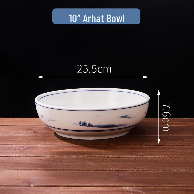 Large High-Footed Ceramic Soup & Noodle Bowl