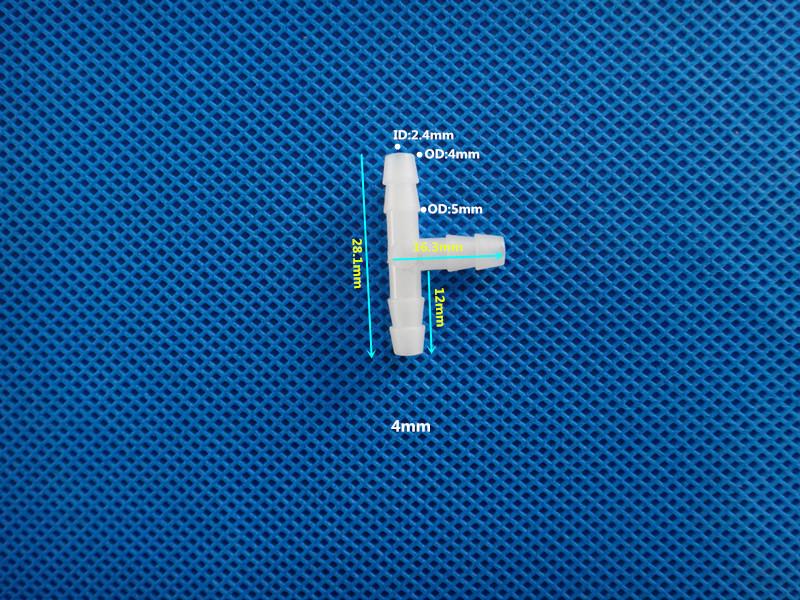 Three-Way Equal Diameter Plastic Tee Hose Connector