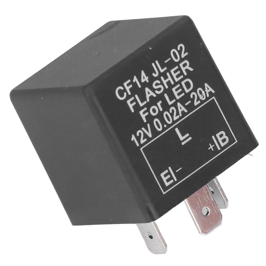 CF14 LED Blinker Relais Einstellbare Blinkfrequenz LED Blinker Relais für Auto Motorrad Yacht DC12V