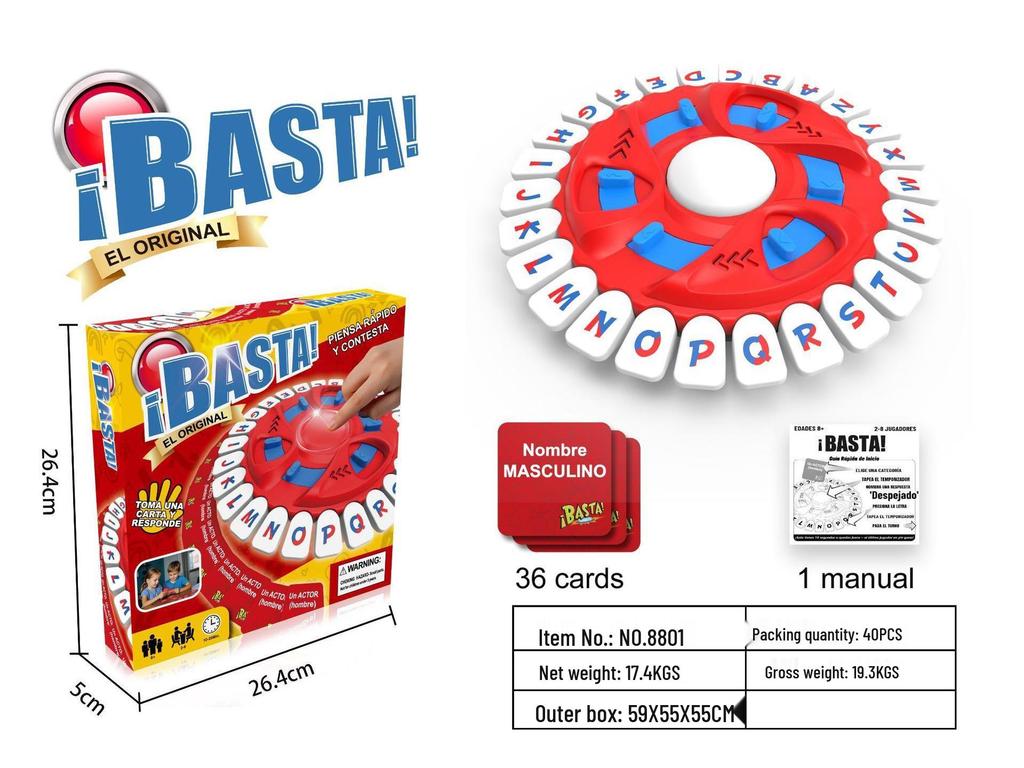 Wild Word Spin: 24-Key Fast-Paced Family Board Game & Puzzle for Kids