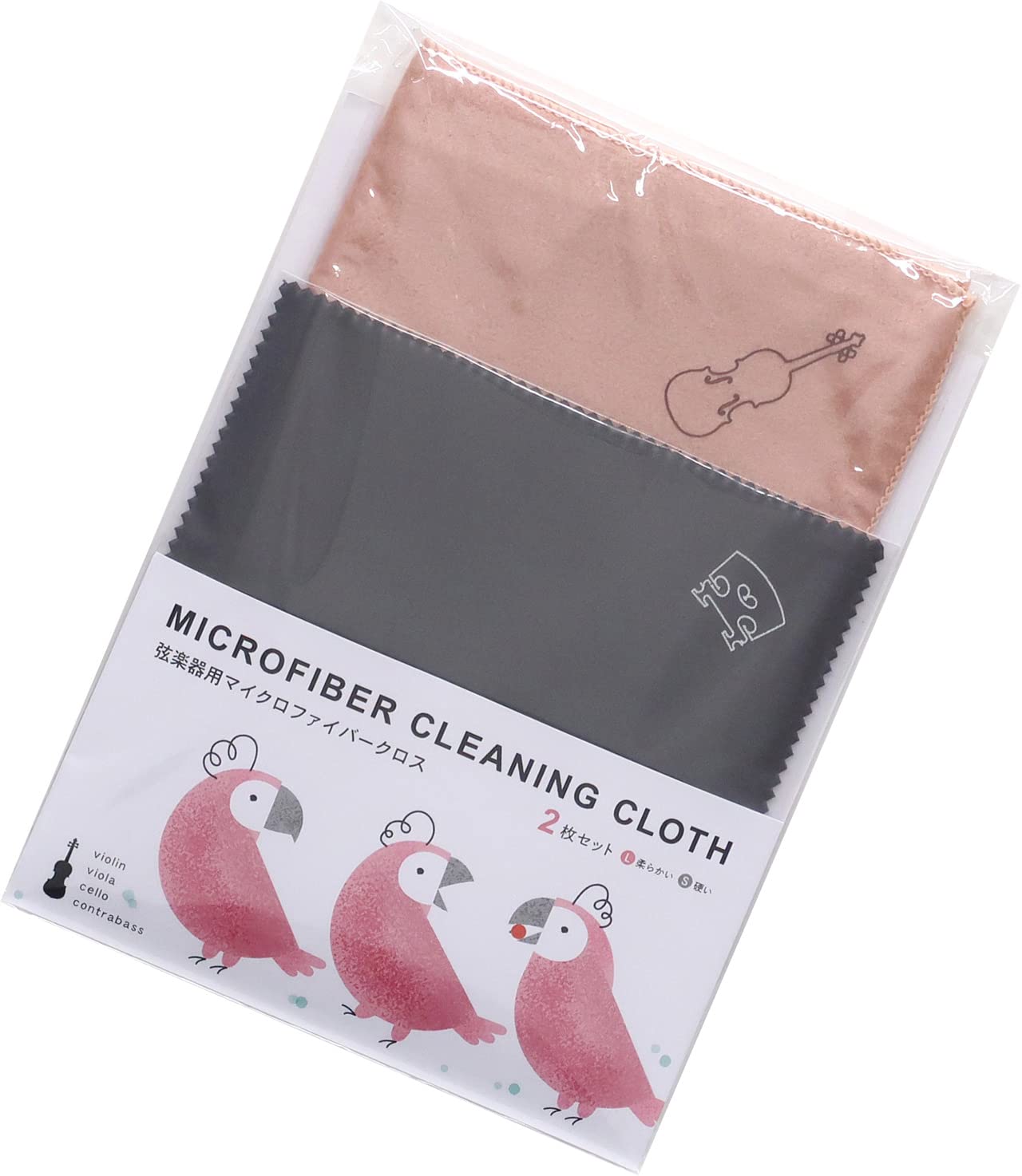 

Set of 2 rosin cloths for string instruments (SCC-01) Pink (PNK)