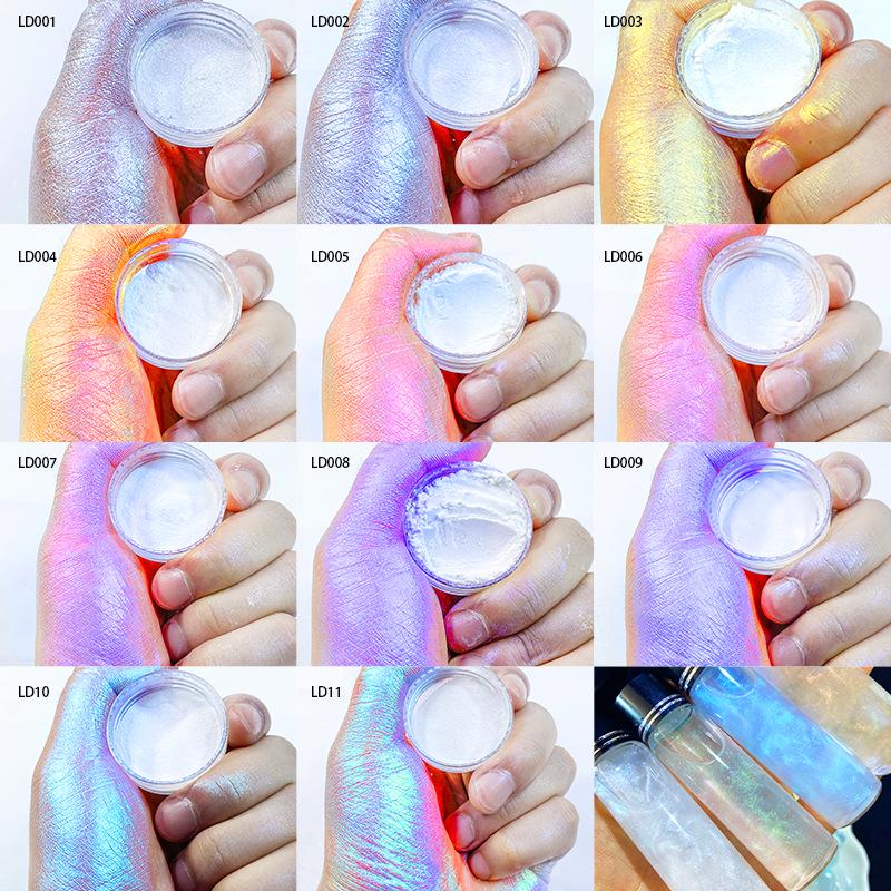 Iridescent Aurora Cosmetic Grade Mica Powder for Glitter Eyeshadow & Bath Soap, 10g