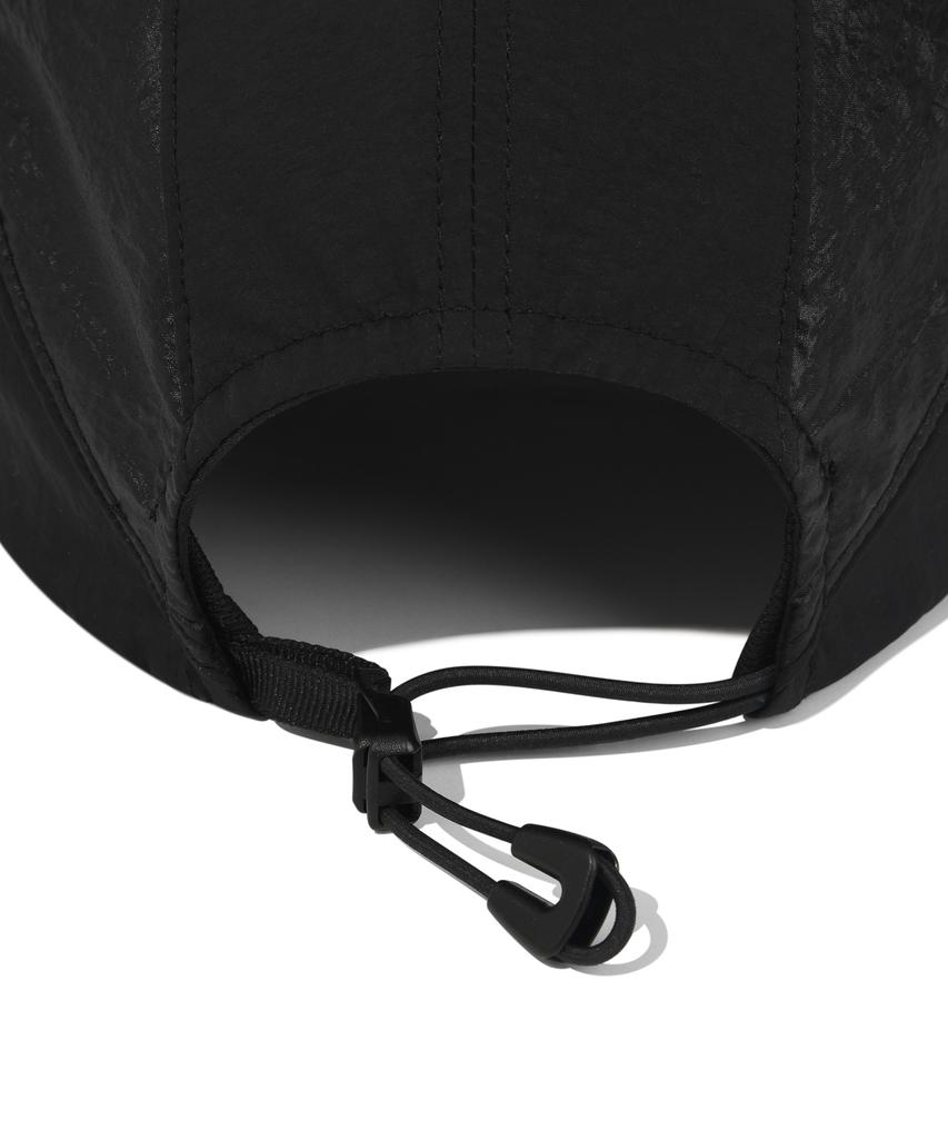 FALLETT Glossy Nylon Ball Cap Black