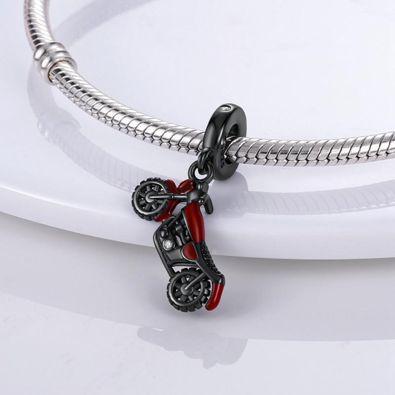 Copper Travel Vehicle Charms Beads Zirconium Motorcycle Truck Car Airplane Dangle Fit Pandora Bracelet Necklace Diy Jewelry
