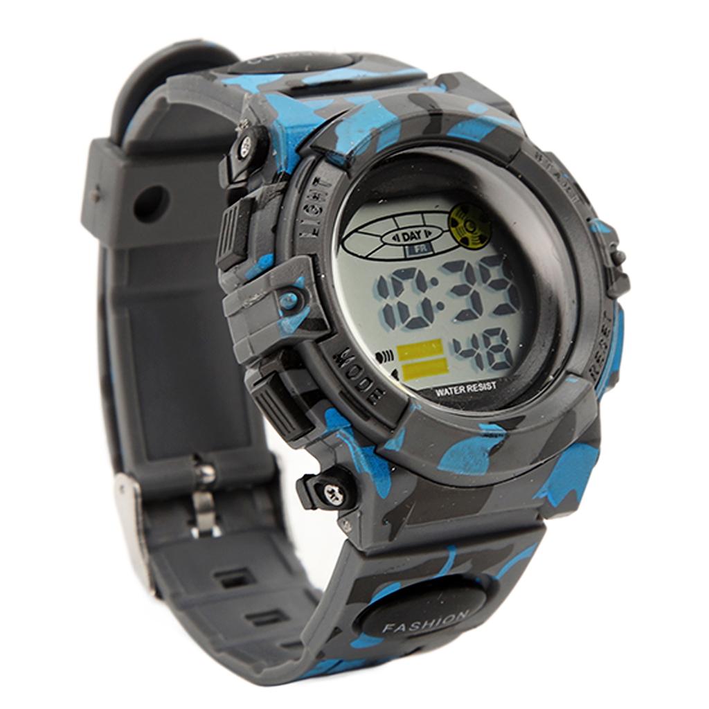 Sports Watch Waterproof Noctilucent Chronograph Watch for Men Student Gift Outdoor Camouflage Color