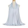 Ramadan Modal Cotton Jersey Hijabs For Woman Long Muslim Scarf Shawl Plain Soft Turban Tie Head Wraps For Women Islamic Clothing
