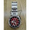 Used ORIENT Silver x Red C320070 Chronograph Watch
