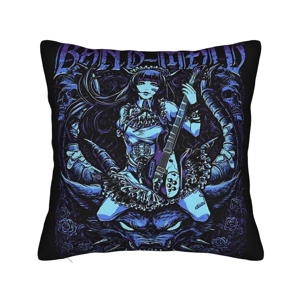 Band Maid Girls Rock Square Pillow Case Cushion Covers Awesome Zipper Decorative Pillowcase for Sofa xcm