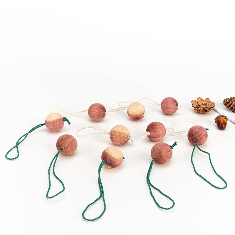 Cedarwood Balls For Home Decor Moisture-Proof Breathable Fragrance Accessories Wardrobe Cedarwood Beads 1Pc