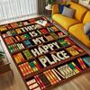 Library Haven Living Room Nonslip Area Rug Soft Carpet For Bedroom Game Playroom Sofa Office Home Decor Doormat Christmas Gift C9302181