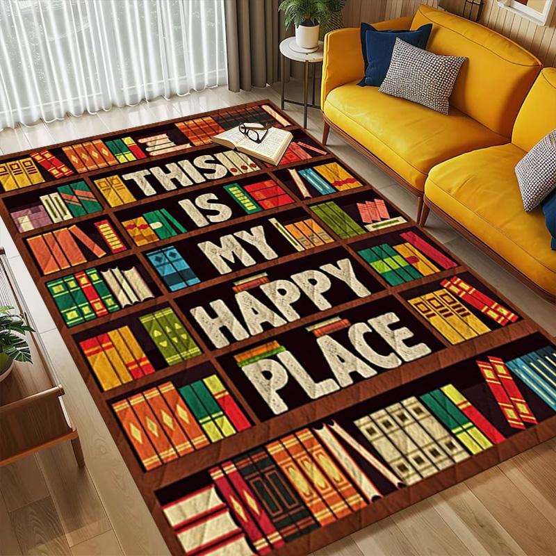 Library Haven Living Room Nonslip Area Rug Soft Carpet For Bedroom Game Playroom Sofa Office Home Decor Doormat Christmas Gift C9302181