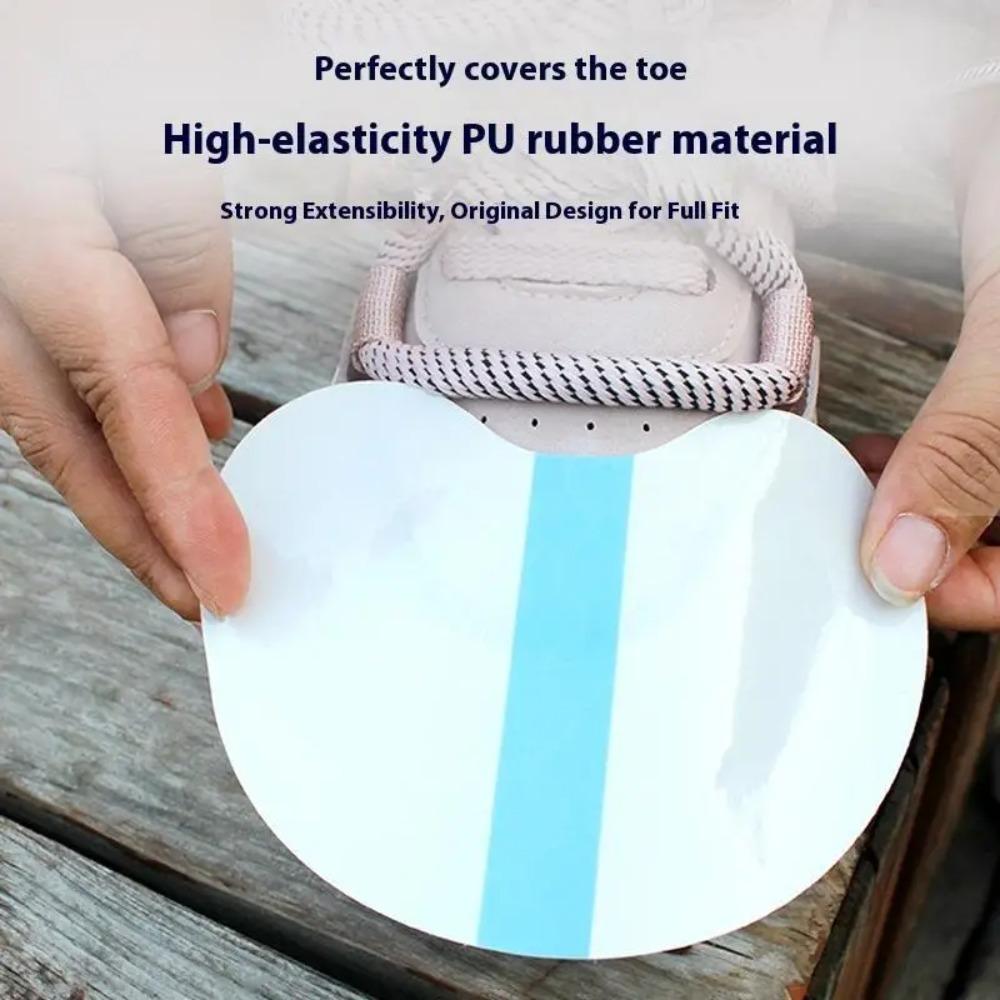 30/90Pcs Shoe Toe Rain Stickers Clear Films Shoe Head Stain Removal Wear Resistant Dirt Resistant Waterproof Shoe Stickers