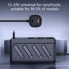 Strong ABS Construction 3 Socket Car Chargers Adapter 187W Featuring PD45W 3.0 Fast Charging and Independent Switches