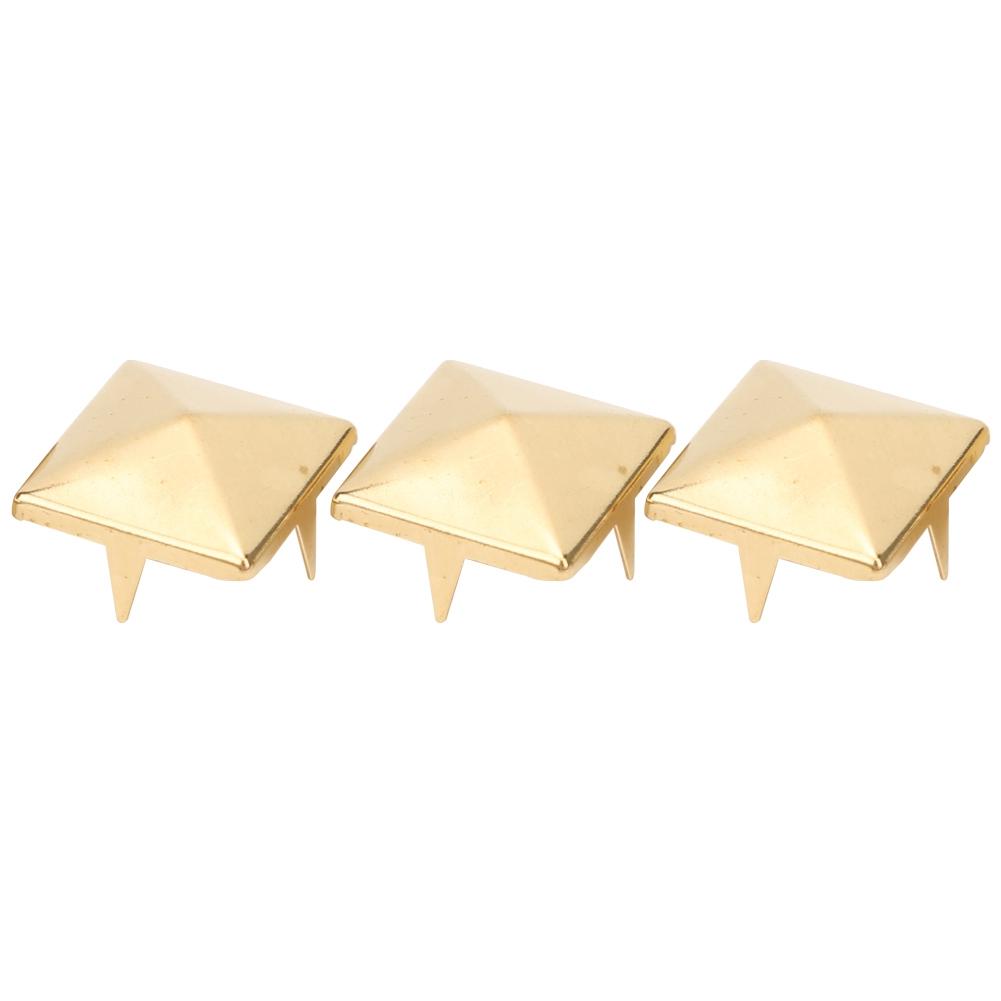 100pcs Square Pyramid Punk Rivets 4 Claw Metal Studs for Bracelets Clothing Shoes Handbag