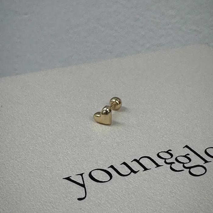 14k volume heart piercing