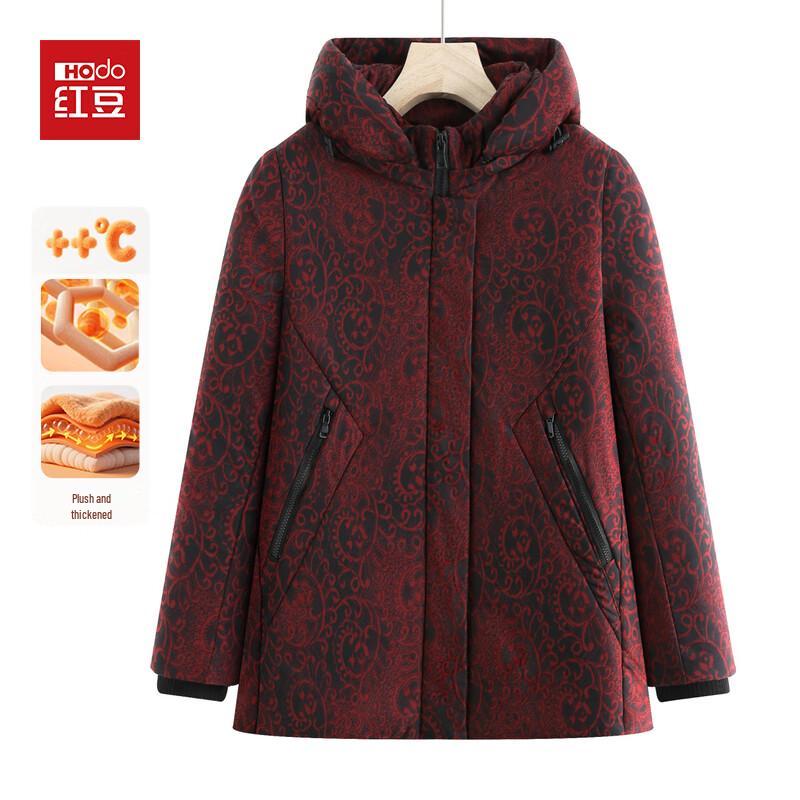 Hodo Women's Plush Thickened Winter Padded Jacket