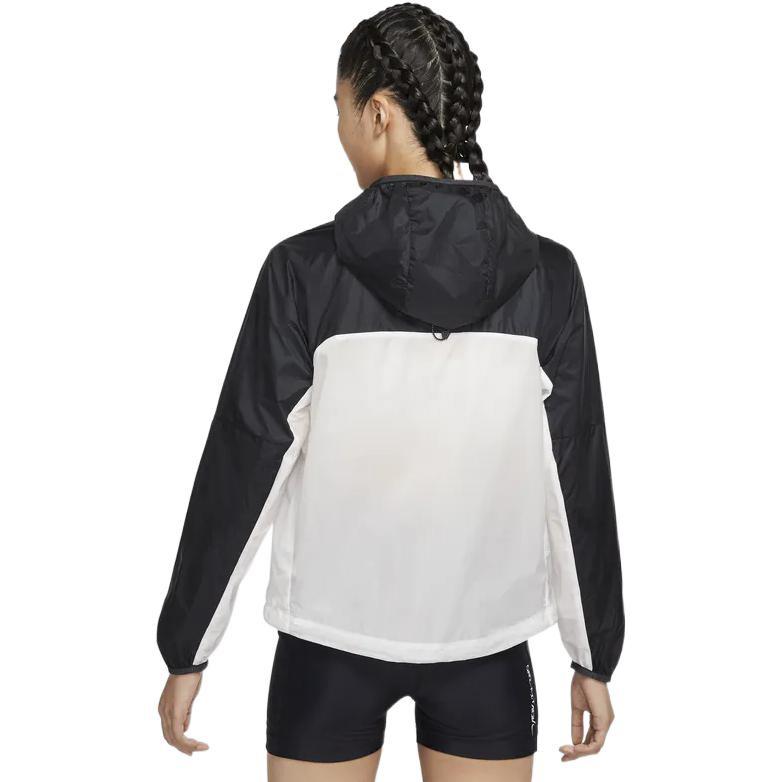 Nike Acg Cinder Cone Spliced Design mit Markenlogo-Print Kapuzenjacke Damen Oberbekleidung Schwarz Weiß DB1151-045