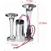 Upgraded 12V 600DB Air Horn Dual Trumpets Super Loud Dual Electric Air Horns Kit for Vehicles - With Compressor for Any 12V SUV Motorcycle Trucks