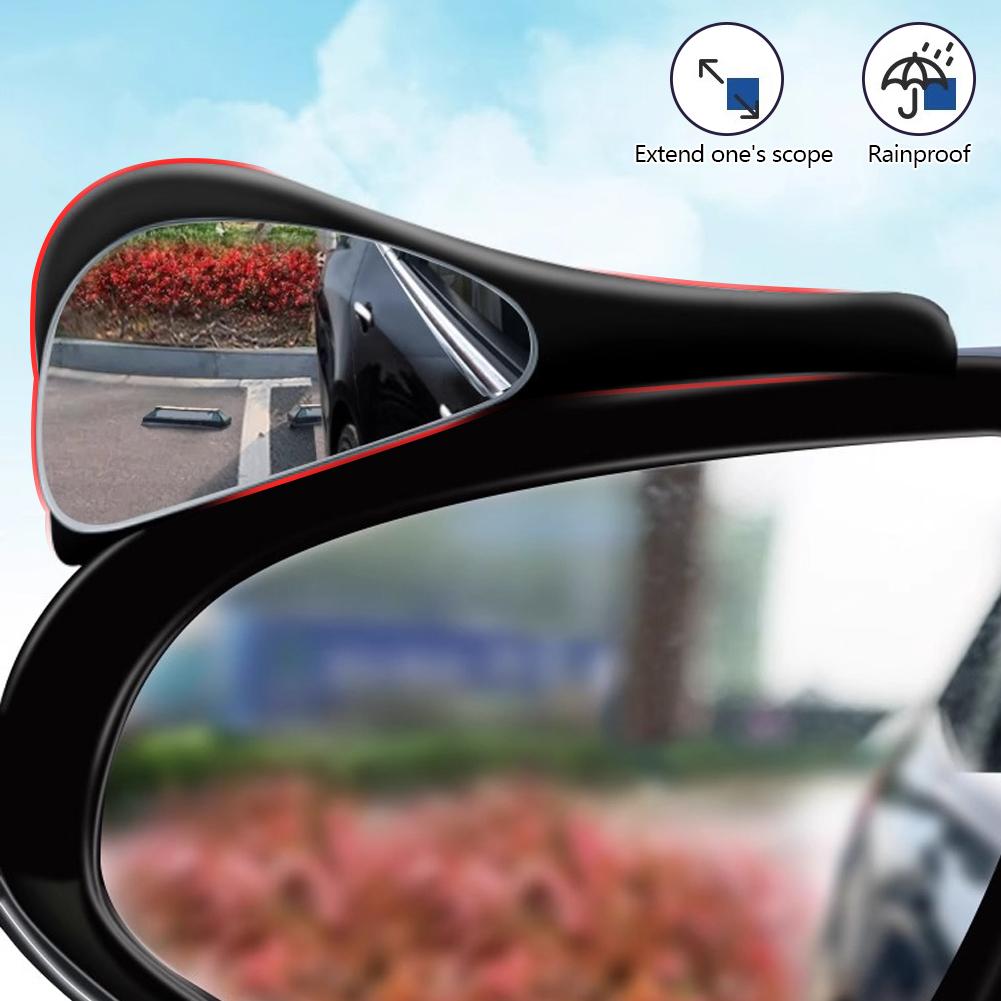 2pcs Car Rear View Mirrors Blindspot 360 Degree Adjustable Car Blindspot Mirrors Flexible Car Blindspot Mirrors Automotive
