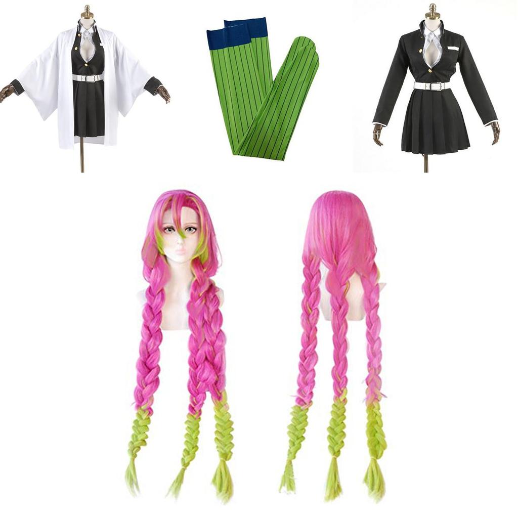 Exquisite Demon Slayer Kanroji Mitsuri Cosplay Costume Complete Outfit For Halloween Events